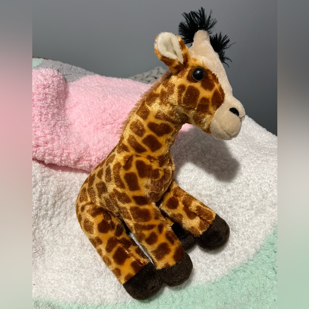 Plush Giraffe Toy - Brown and Cream - Wild Republic